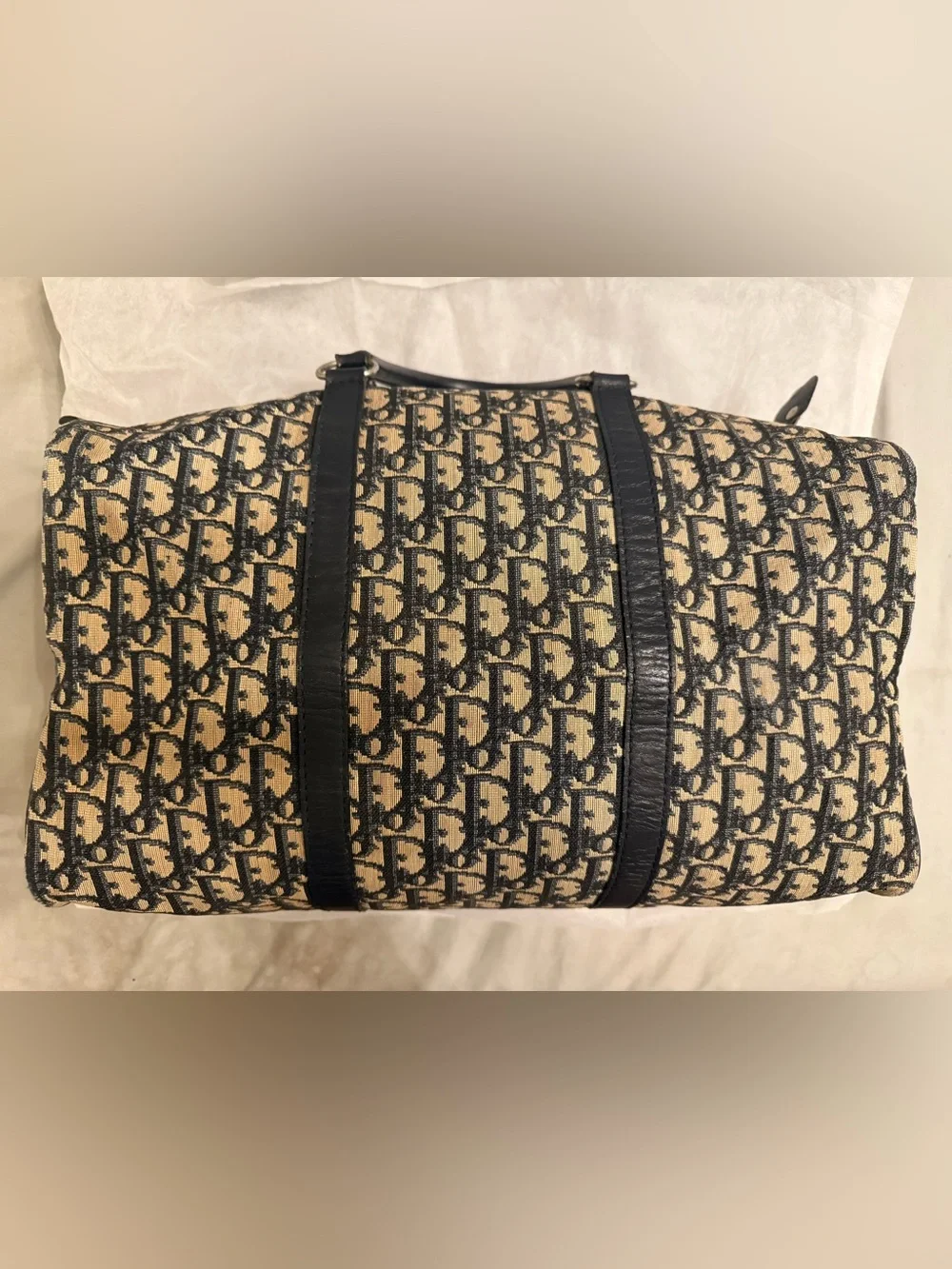 Christian Dior Oblique Monogram Boston/Duffle Bag